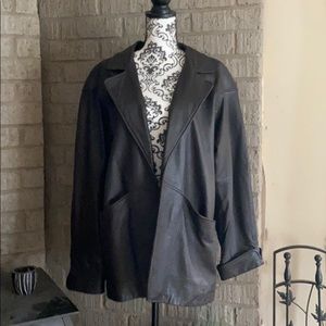 100% leather Preswick Moore leather jacket❄️